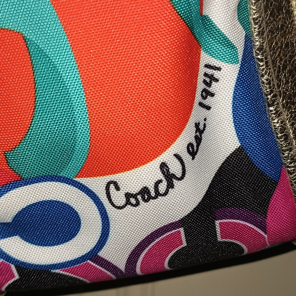 Vintage Coach Colorful Handbag - Picture 5 of 9